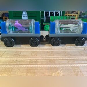 Rare Octopus and Shark Aquarium Cars Set Thomas Wooden Railway, bundle & save